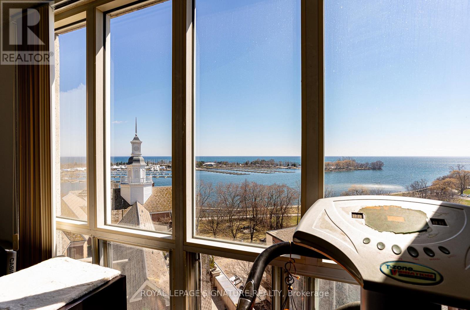 View from the suite over the marina and Lake Ontario